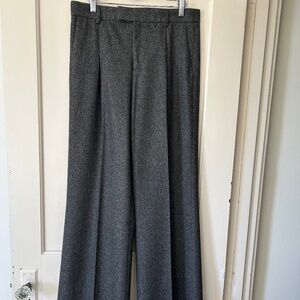 ZARA Grey Wool Trousers Size 8